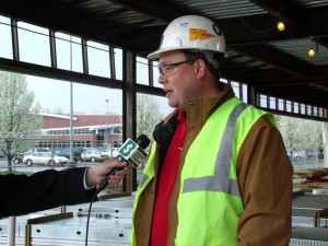 Eric Carlson is managing Dickey Electric's work as exclusive electrical contractor on the St. E's Boardman expansion.
