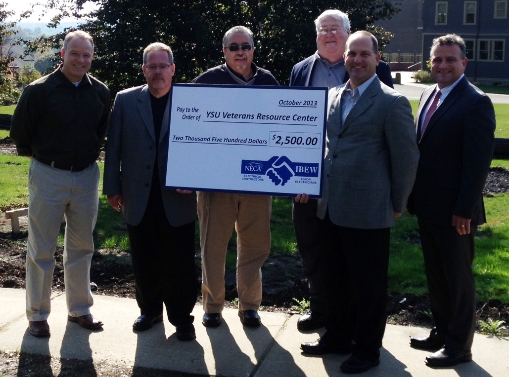 NECA-IBEW Electricians support YSU Veterans Resource Center