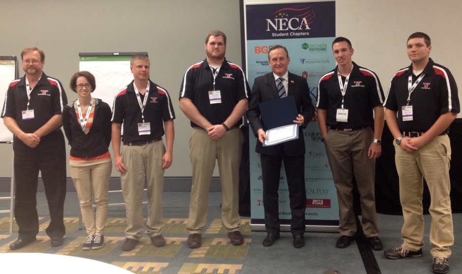 YSU Student NECA Chapter national champions poster competition Student NECA poster_11052013
