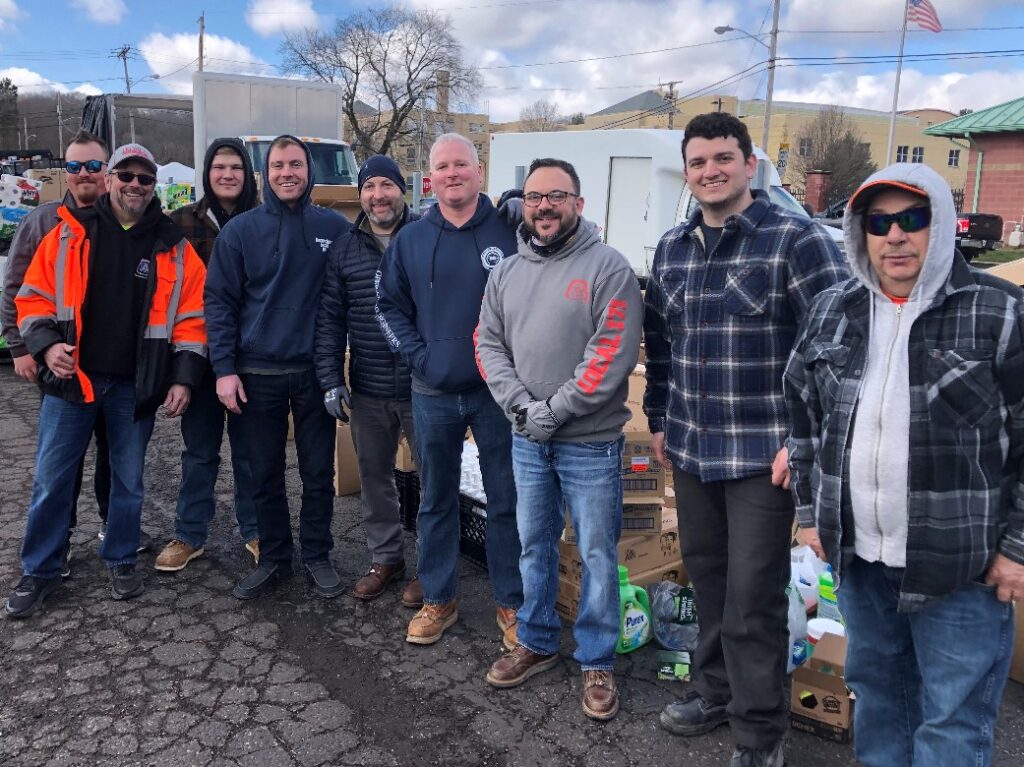 Electricians volunteering in East Palestine
