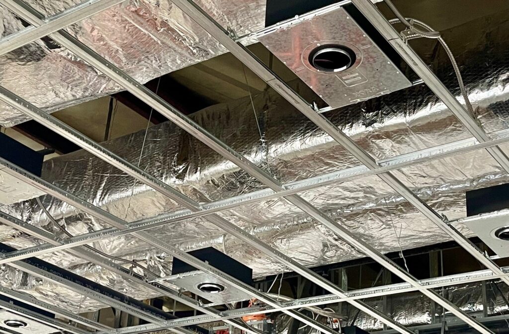 Santon Electric installed 300 can lights in the showroom and offices.