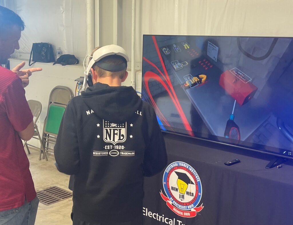 Electrical virtual reality demonstration.