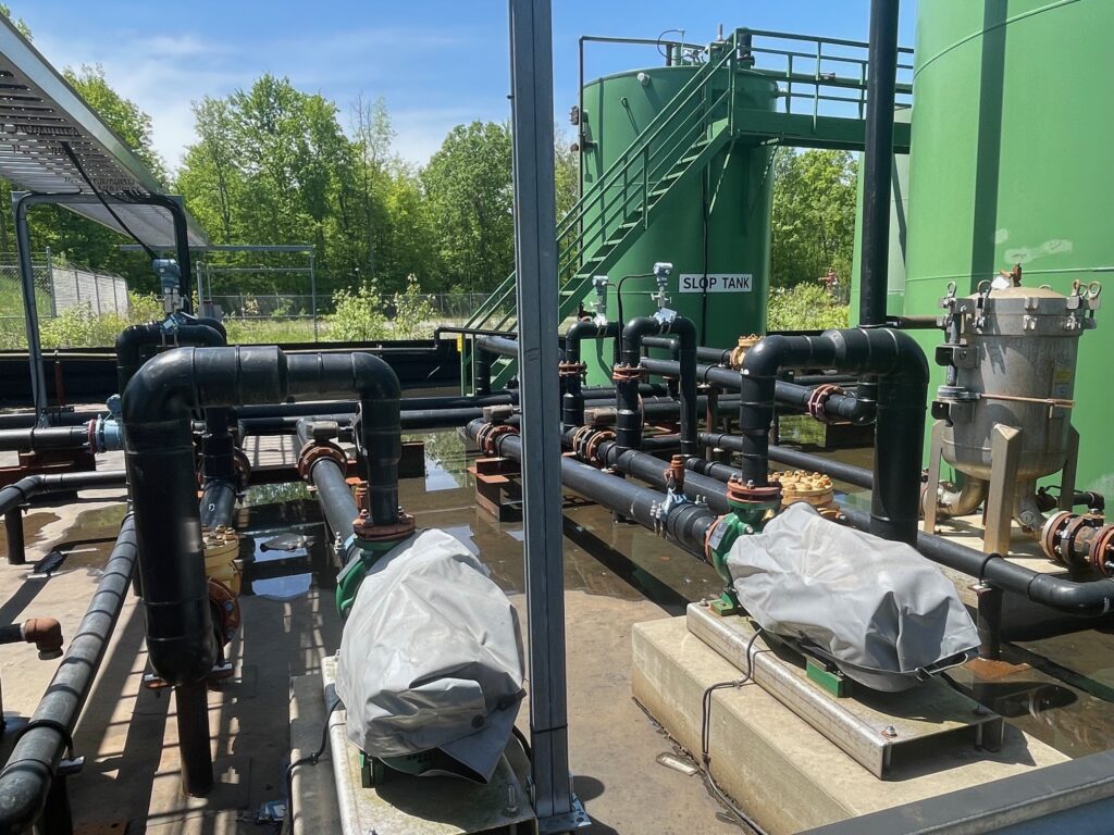 Different motors of the injection well that are run through the distribution panels.